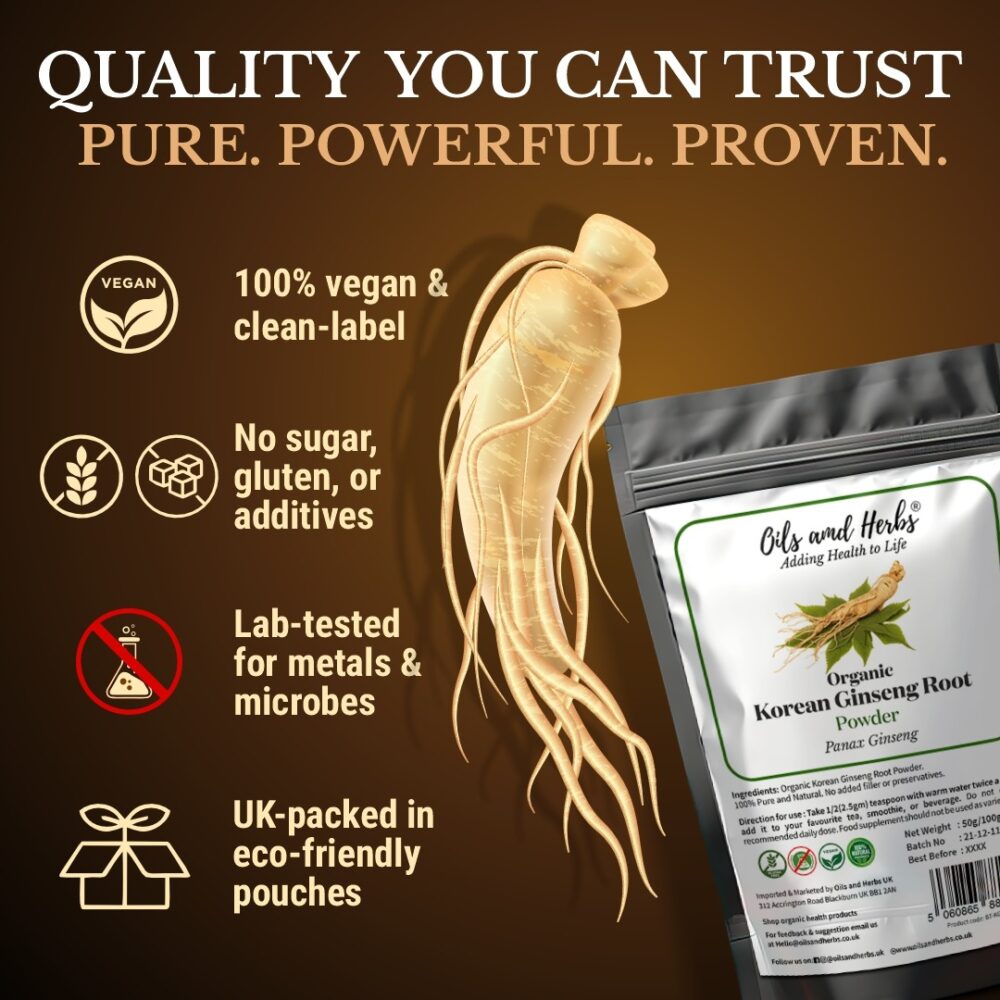Organic Ginseng Extract Powder – 20% Ginsenosides | Korean Red Ginseng - Image 4