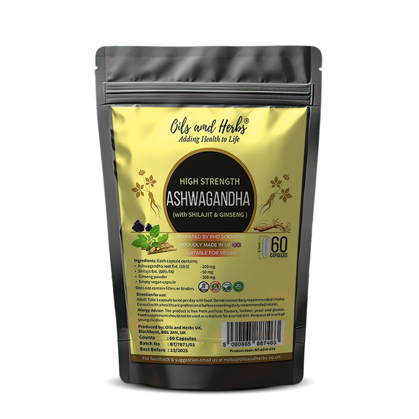 High Strength Ashwagandha Shilajit Ginseng 5600MG