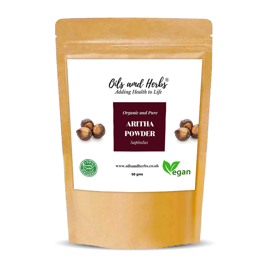 Organic Aritha Powder - Sapindus -100% Pure, Clean & Natural