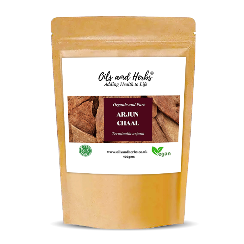 Organic Arjuna Chaal Powder - Terminalia arjuna -100% Pure, Clean and Natural