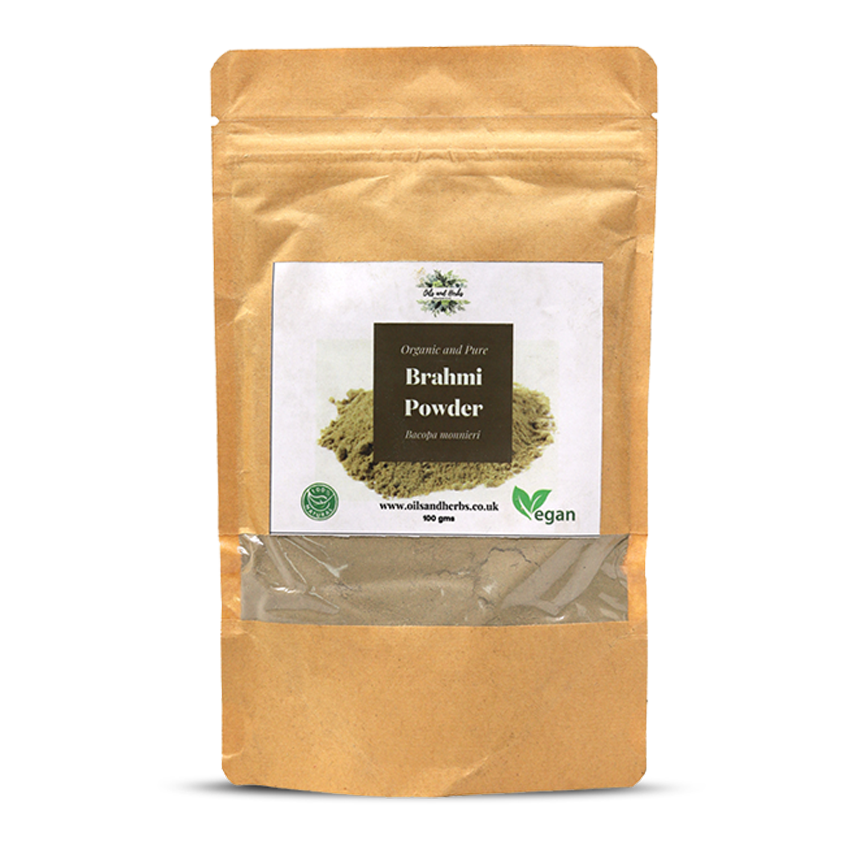 Clean Organic Brahmi Powder - Bacopa Monnieri -100% Pure and Natural