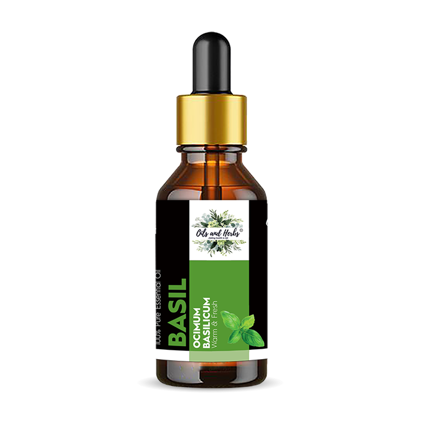 Natural Basil Essential Oil 100% Pure and Therapeutic Grade