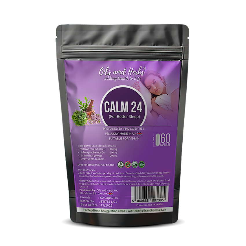 Calm 24 - Valerian Ashwagandha Brahmi