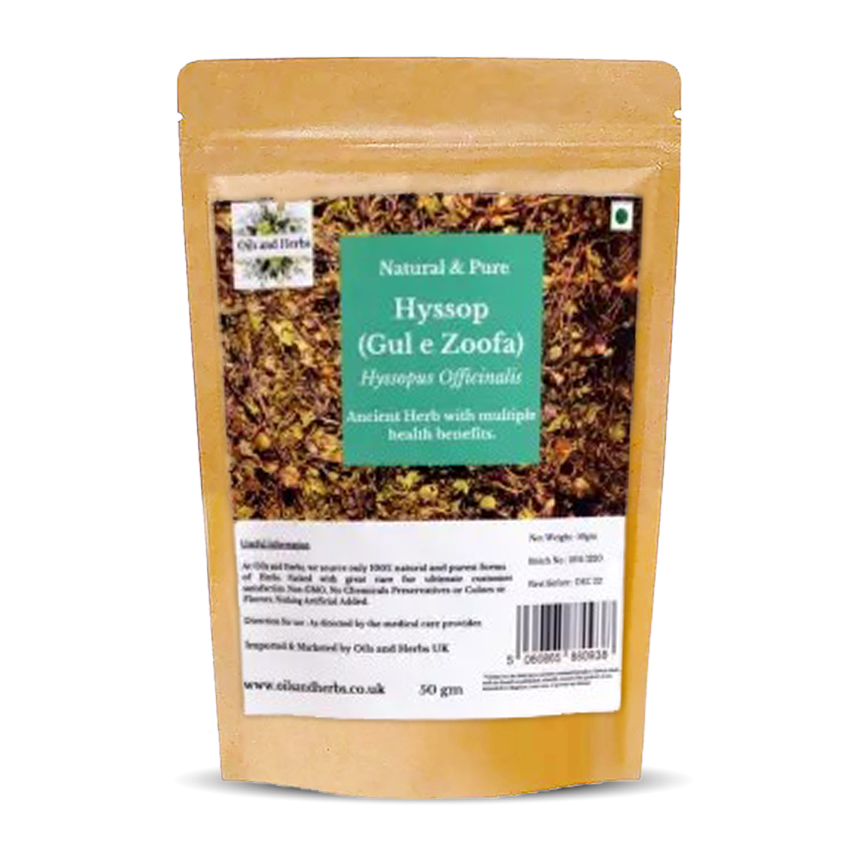 Natural Hyssop Herbs- Gul E Zoofa - Hyssopus officinalis-100% Pure and Clean
