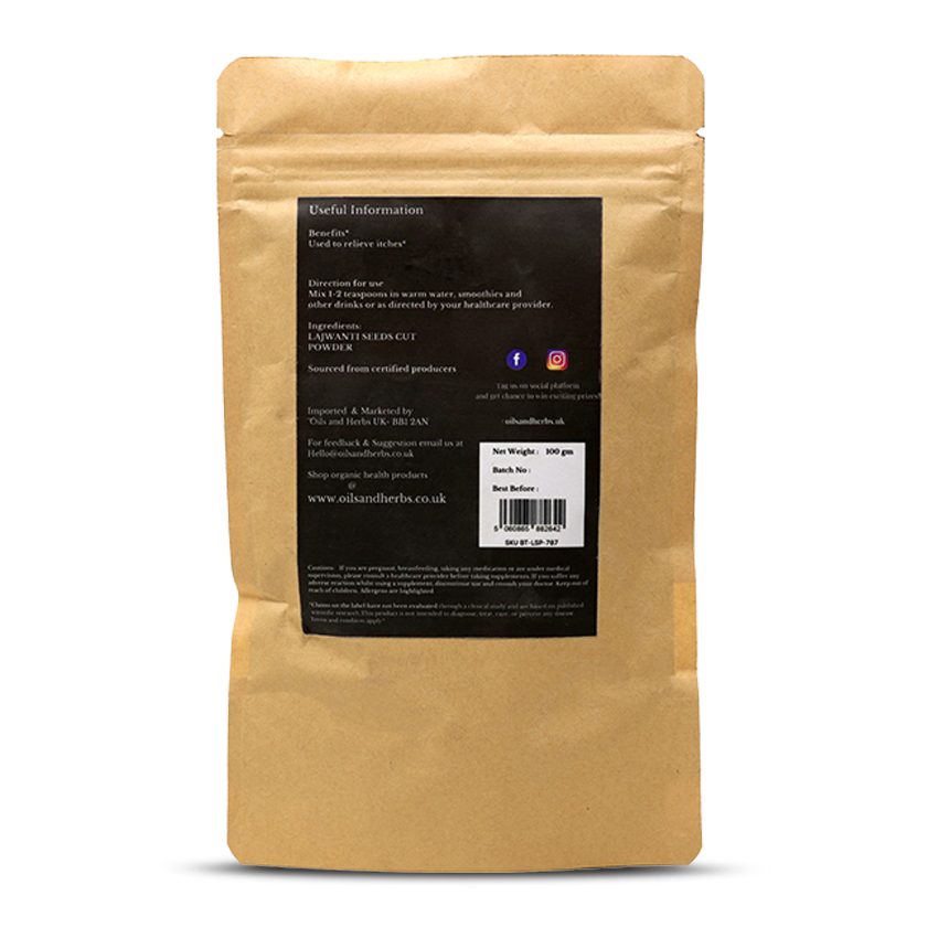 Organic Lajwanti Seeds - Mimosa Pudica -100% Pure, Clean and Natural