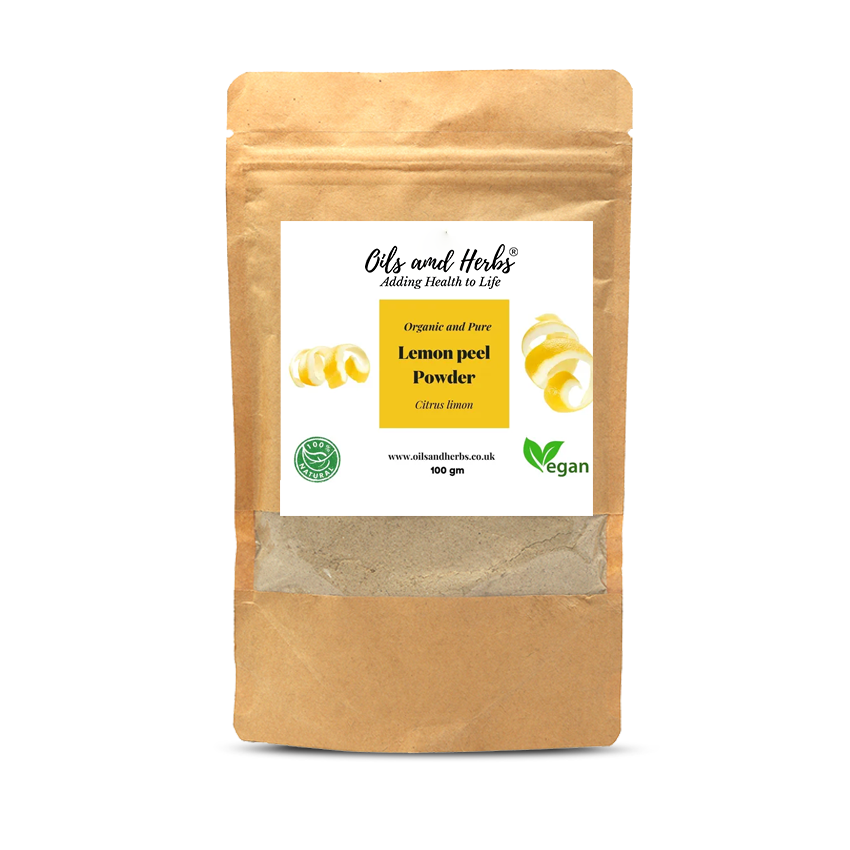 Organic Lemon Peel Powder - 100% Natural, Pure and Clean