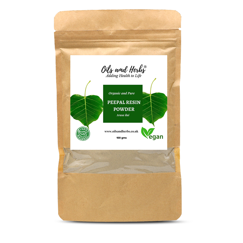 Organic Peepal Resin Powder- Arasa Ilai -100% Pure, Clean and Natural