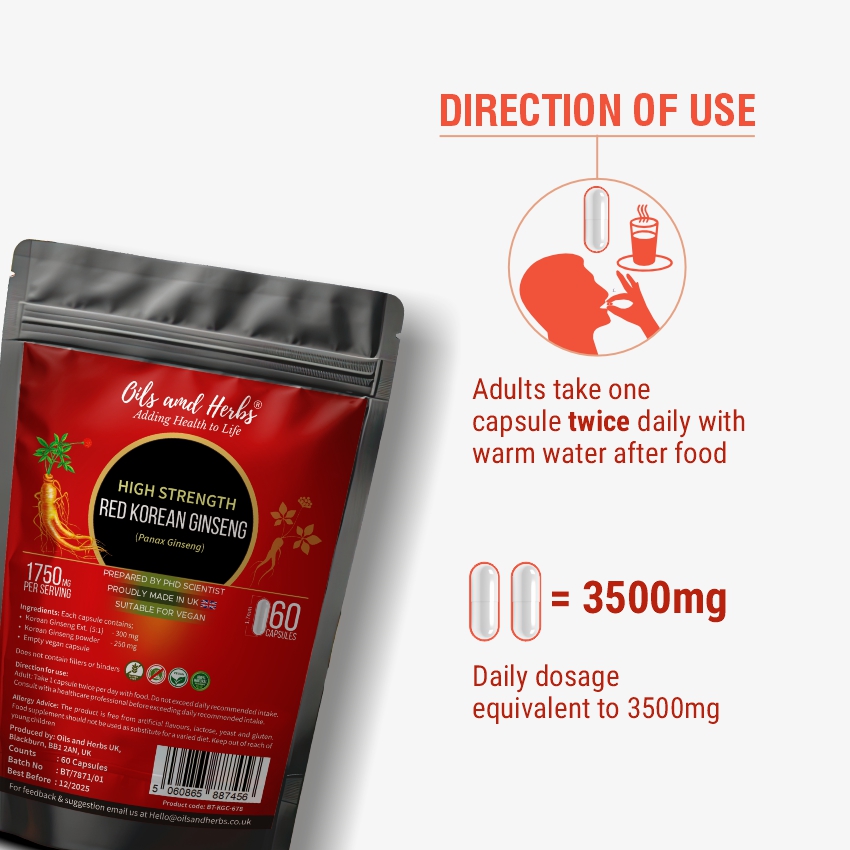 High Strength Red Korean Ginseng 3500MG