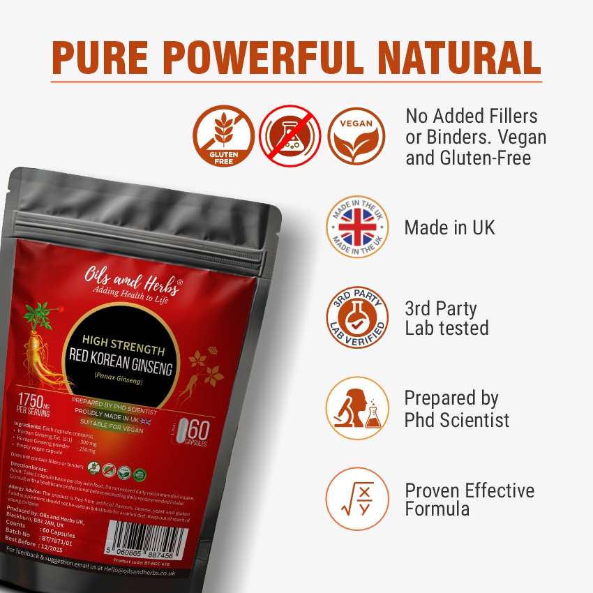 High Strength Red Korean Ginseng 3500MG