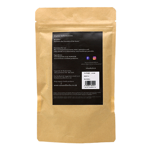 Organic Sadabahar Leaf Powder - Catharanthus Roseus -100% Pure, Clean and Natural