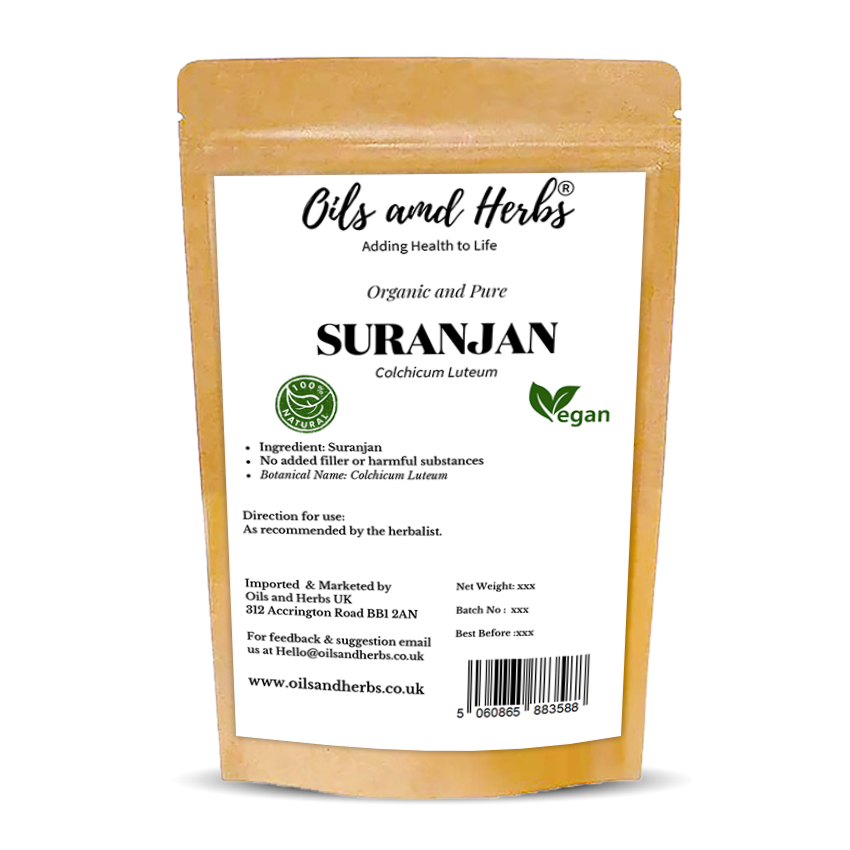 Organic Dried Suranjan (Colchicum Luteum)