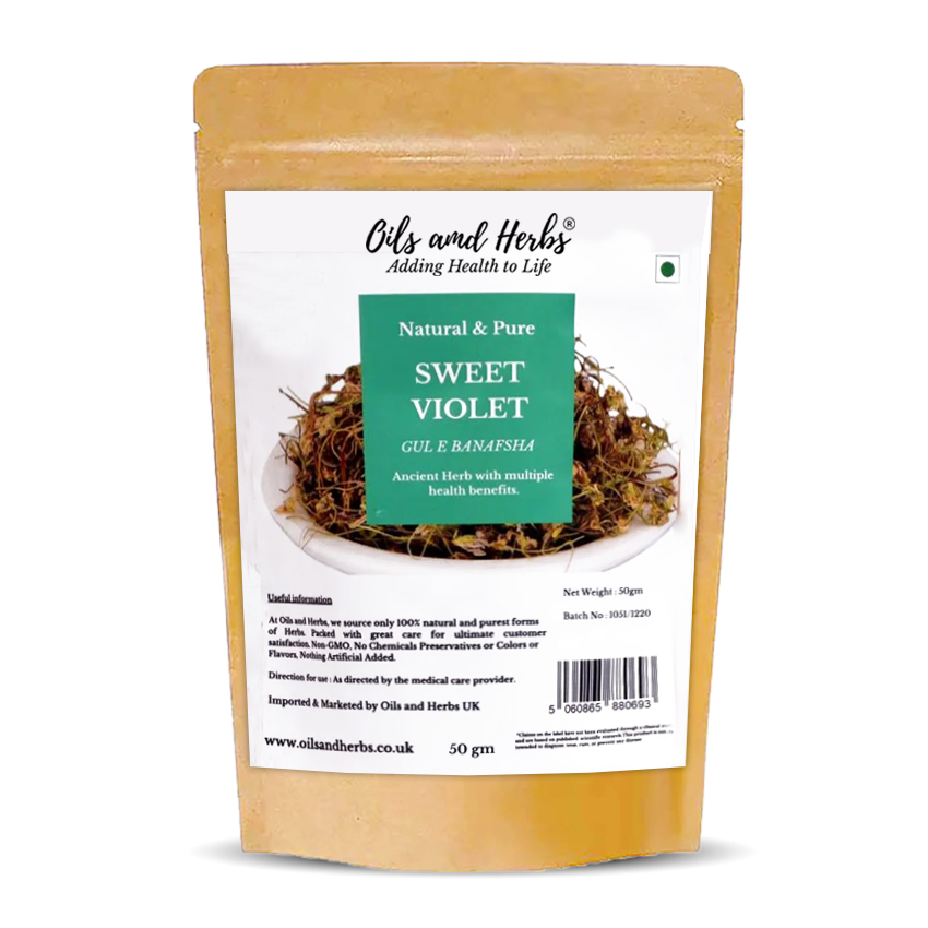 Sweet Violet Flower Tea - Gul e Banafsaa- 100% Pure , Clean and Natural
