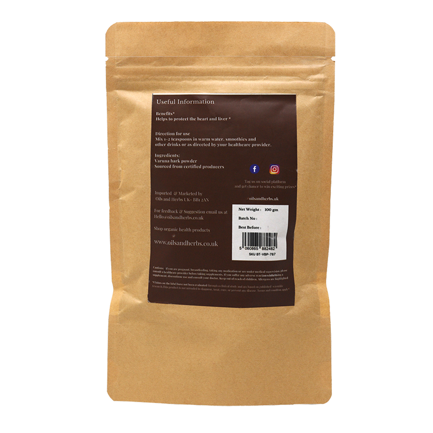 Clean Organic Varuna Bark - Crataeva nurvul-100% Pure and Natural