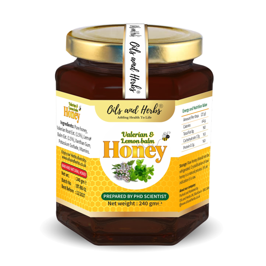 Mixed Valerian and Lemon Balm Honey