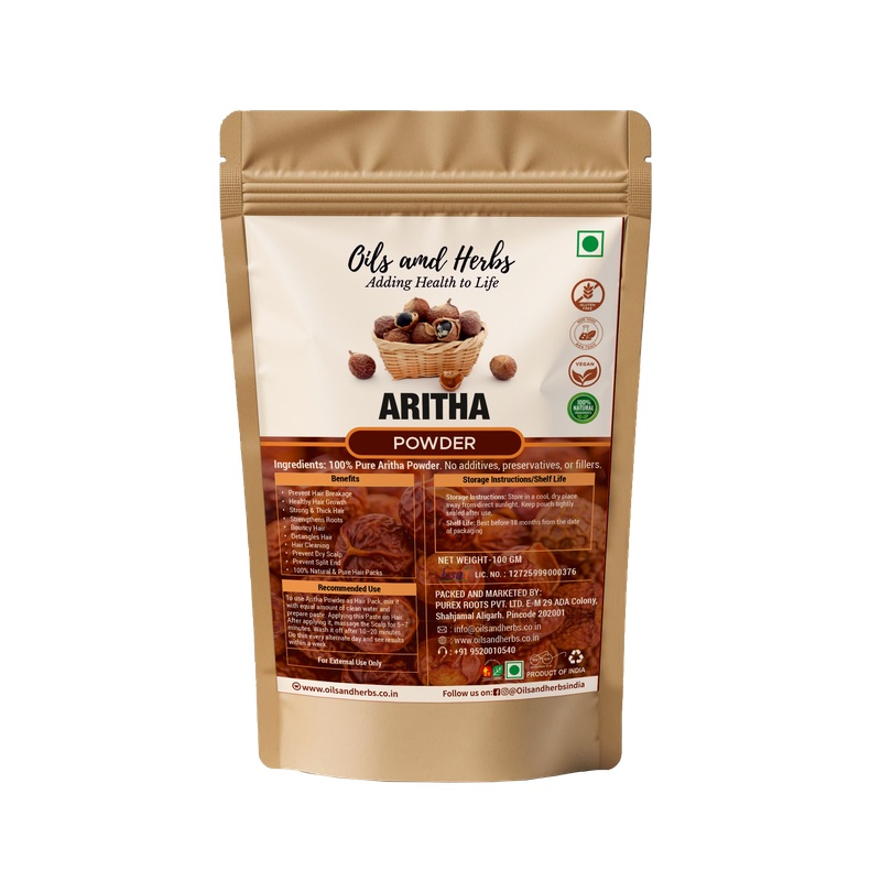 Areetha Powder Natural Herbal Supplement for Hair and Skin Care