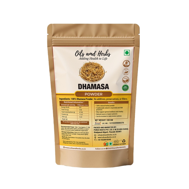 Dhamasa Powder Natural Herbal Supplement for Digestive and Overall Wellness