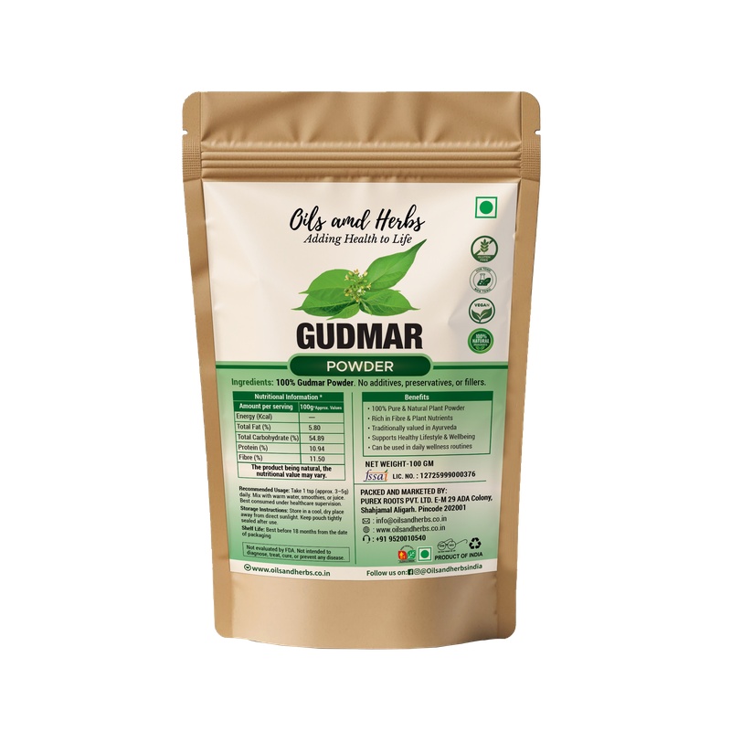 Gudmaar Powder Natural Herbal Supplement for Blood Sugar and Overall Wellness