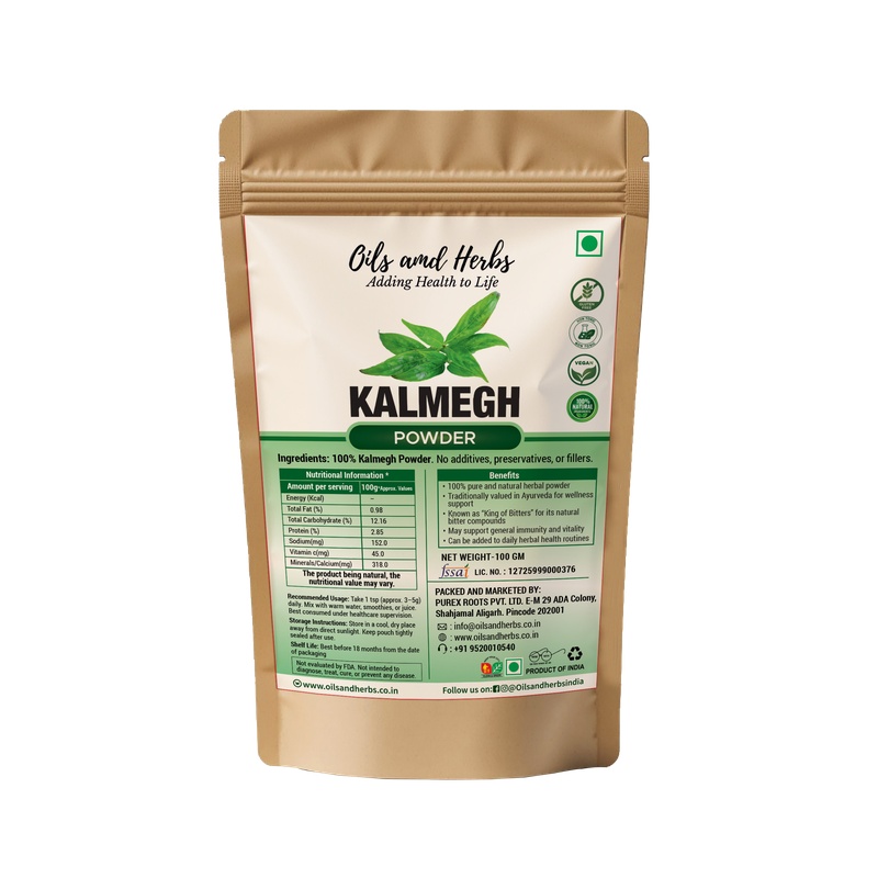 Kalmegh Powder Natural Herbal Supplement for Liver Health and Immunity