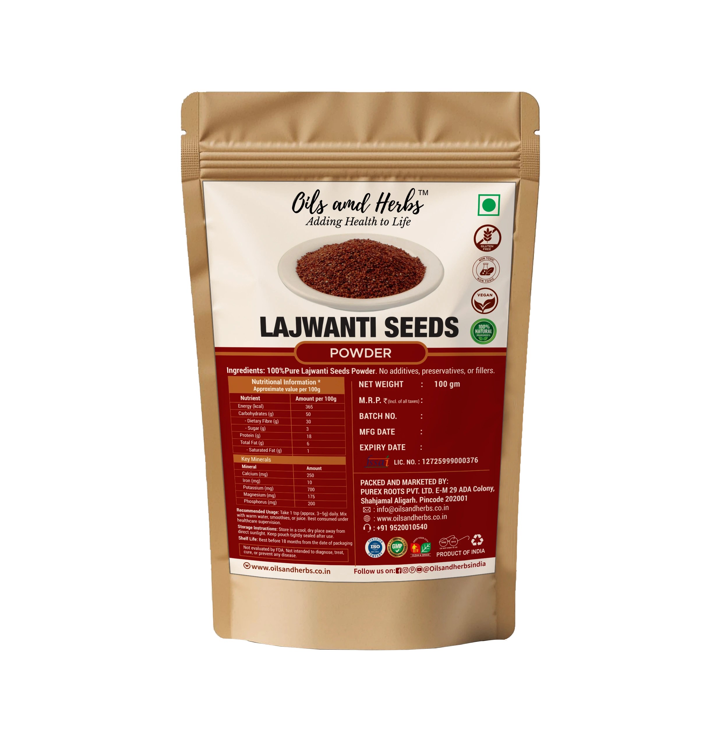 Lajwanti Seed Powder