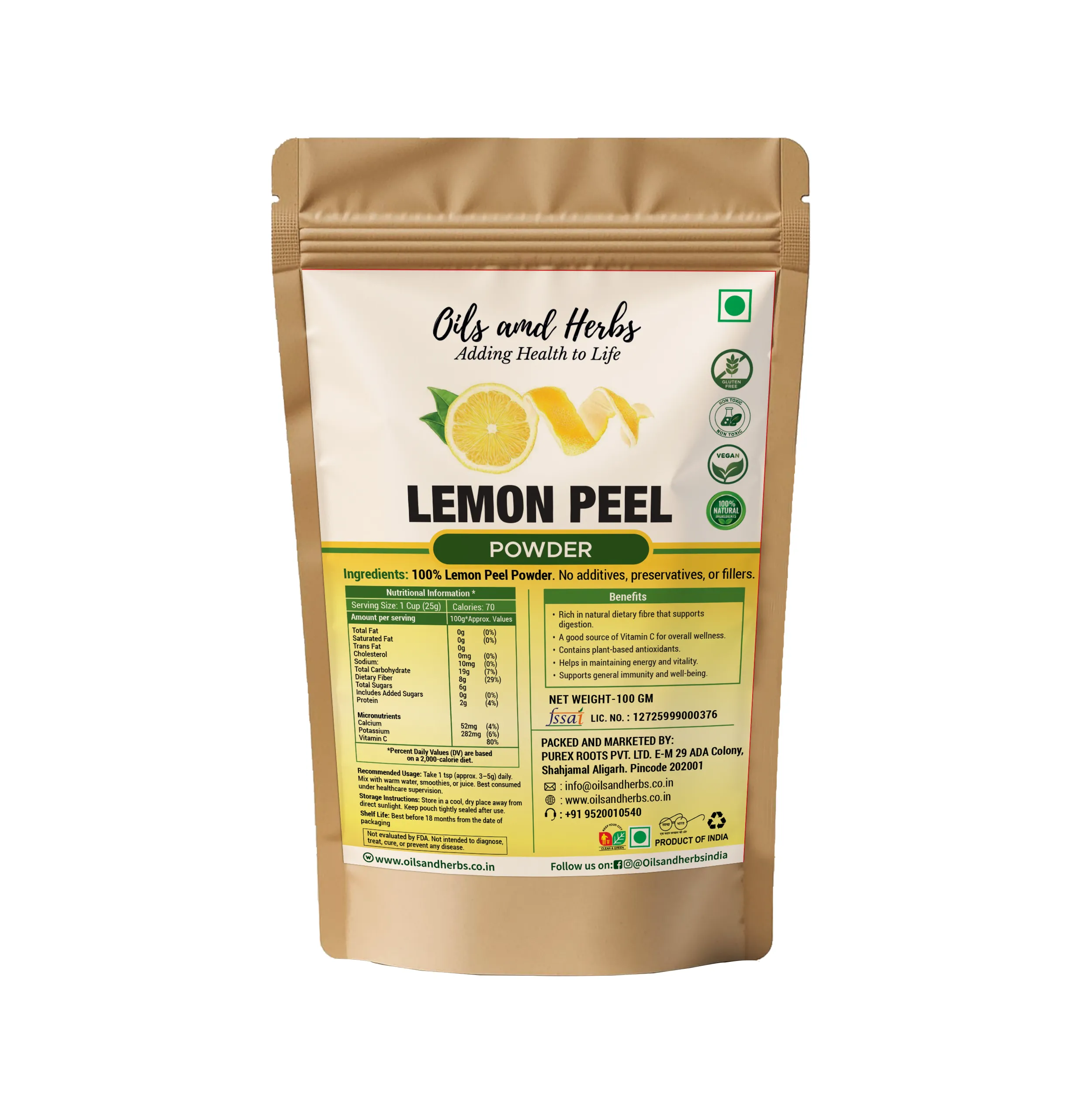 LEMON PEEL POWDER