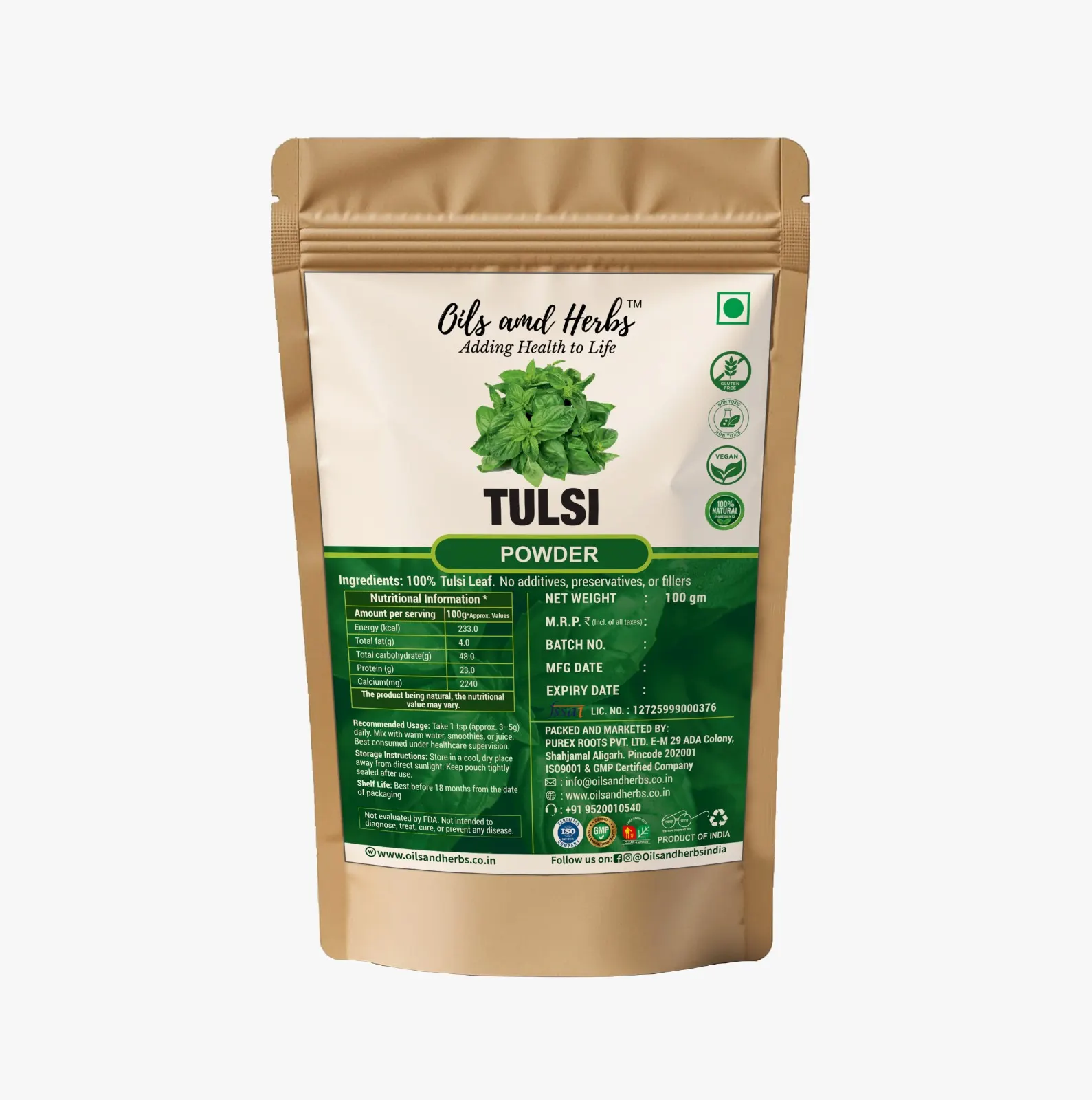 Pure Tulsi Powder