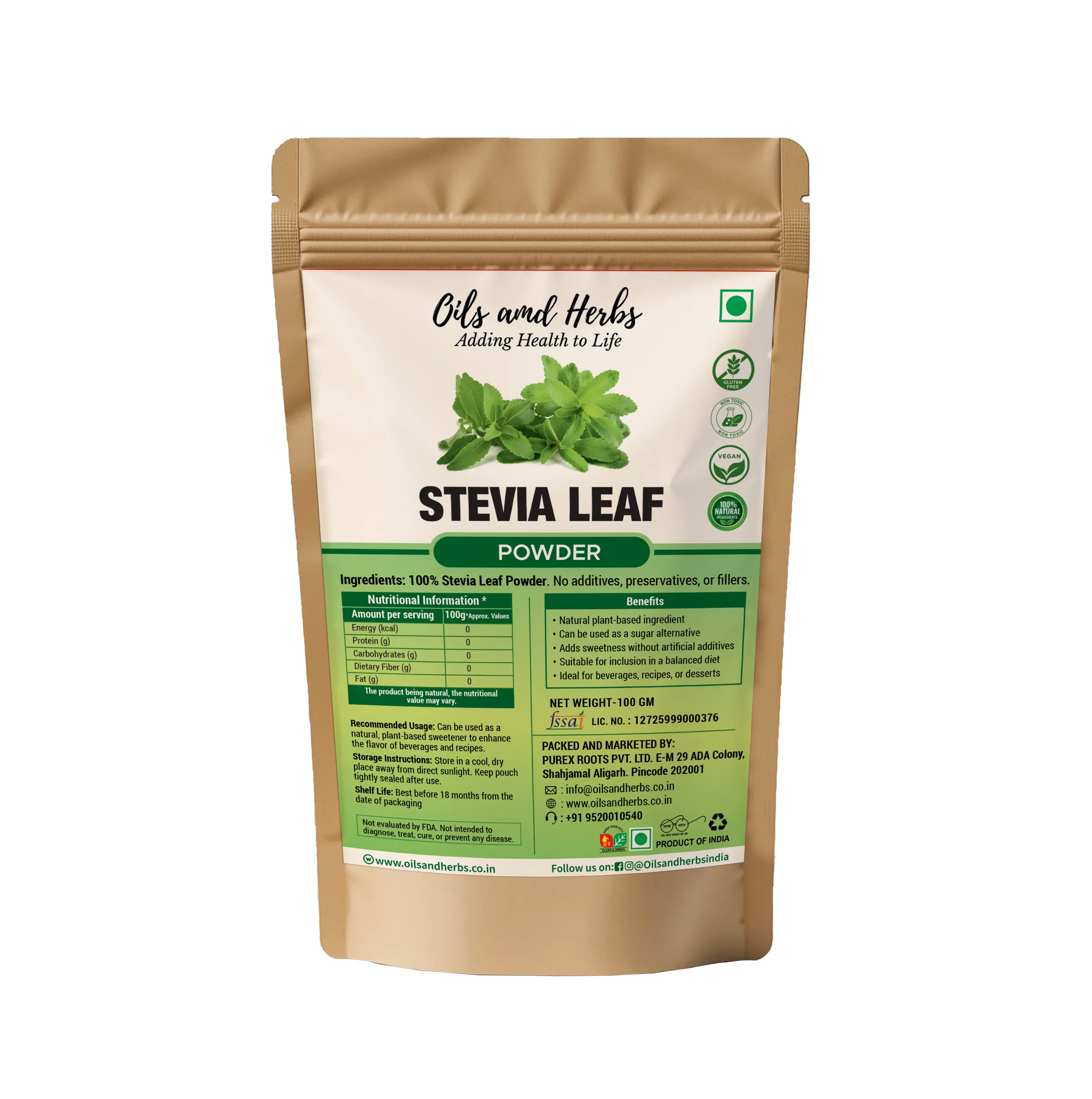 STEVIA LEAF POWDER