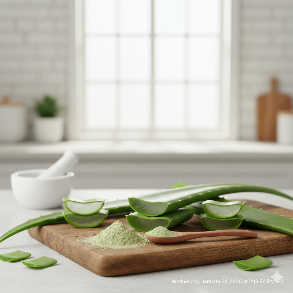 Aloe Vera Leaves Powder
