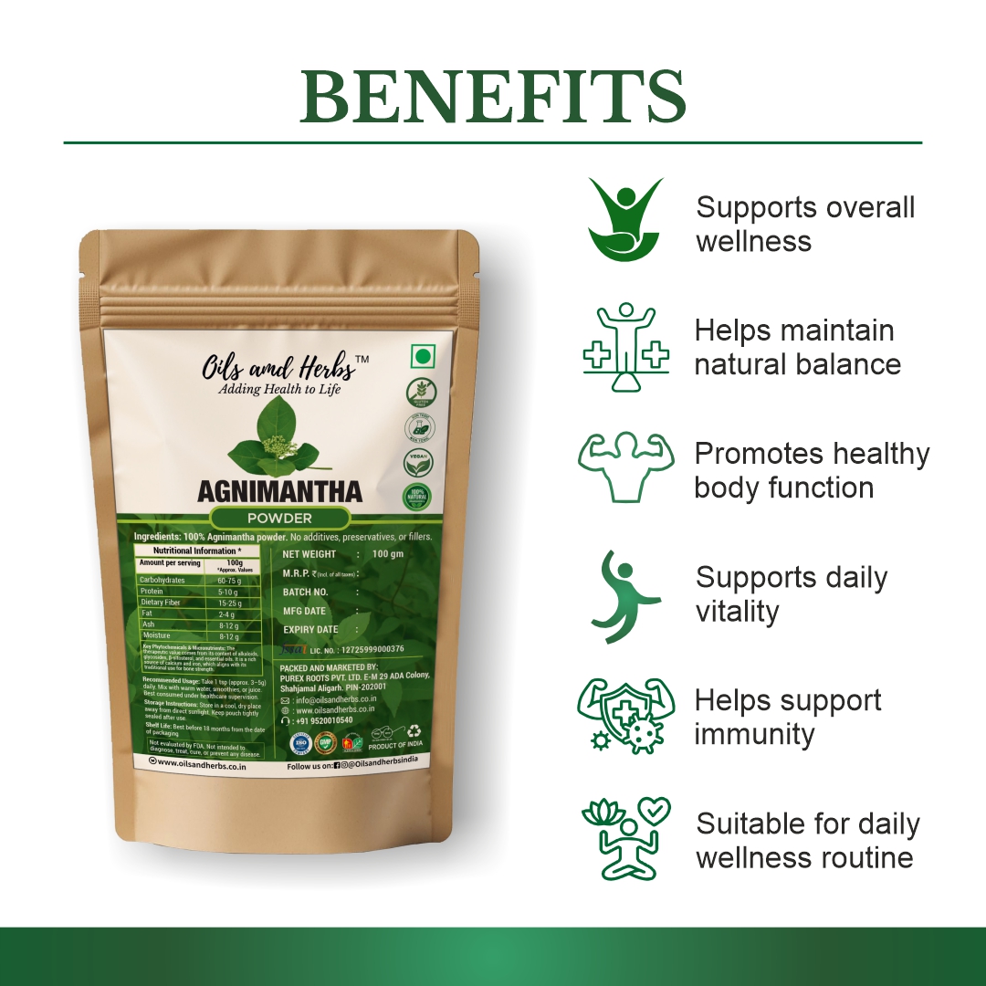 Pure Agnimantha Powder - Premna integrifolia -100% Pure, Clean and Natural - Image 2