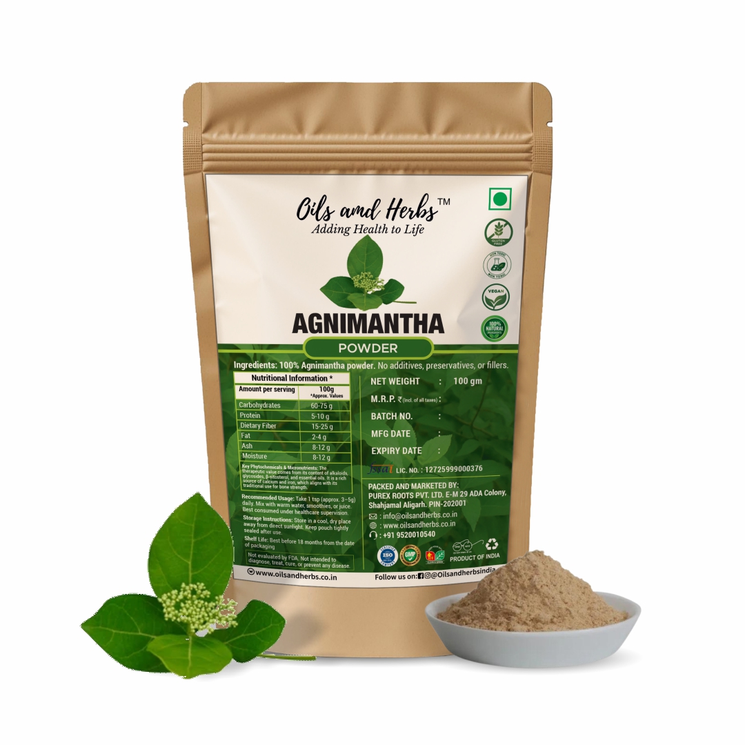 Pure Agnimantha Powder - Premna integrifolia -100% Pure, Clean and Natural