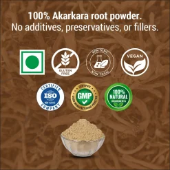 Alternative view of Akarkara Powder Natural Herbal Supplement for Health and Wellness