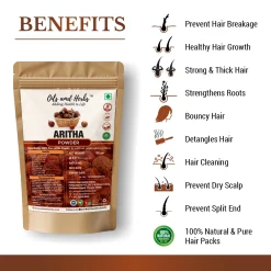 Alternative view of Aritha Powder Natural Herbal Supplement for Hair and Skin Care