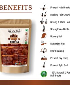 Alternative view of Aritha Powder Natural Herbal Supplement for Hair and Skin Care