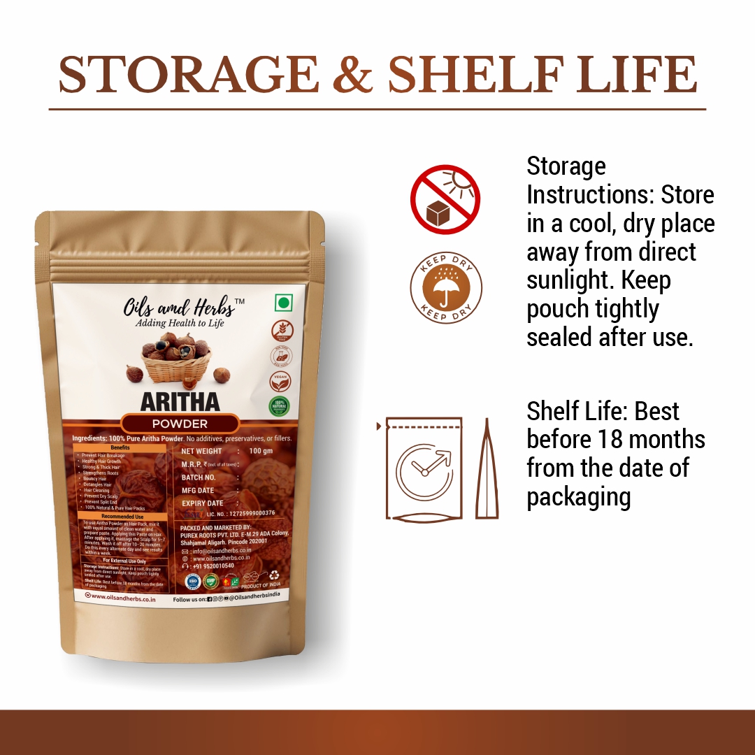 Aritha Powder Natural Herbal Supplement for Hair and Skin Care - Image 3