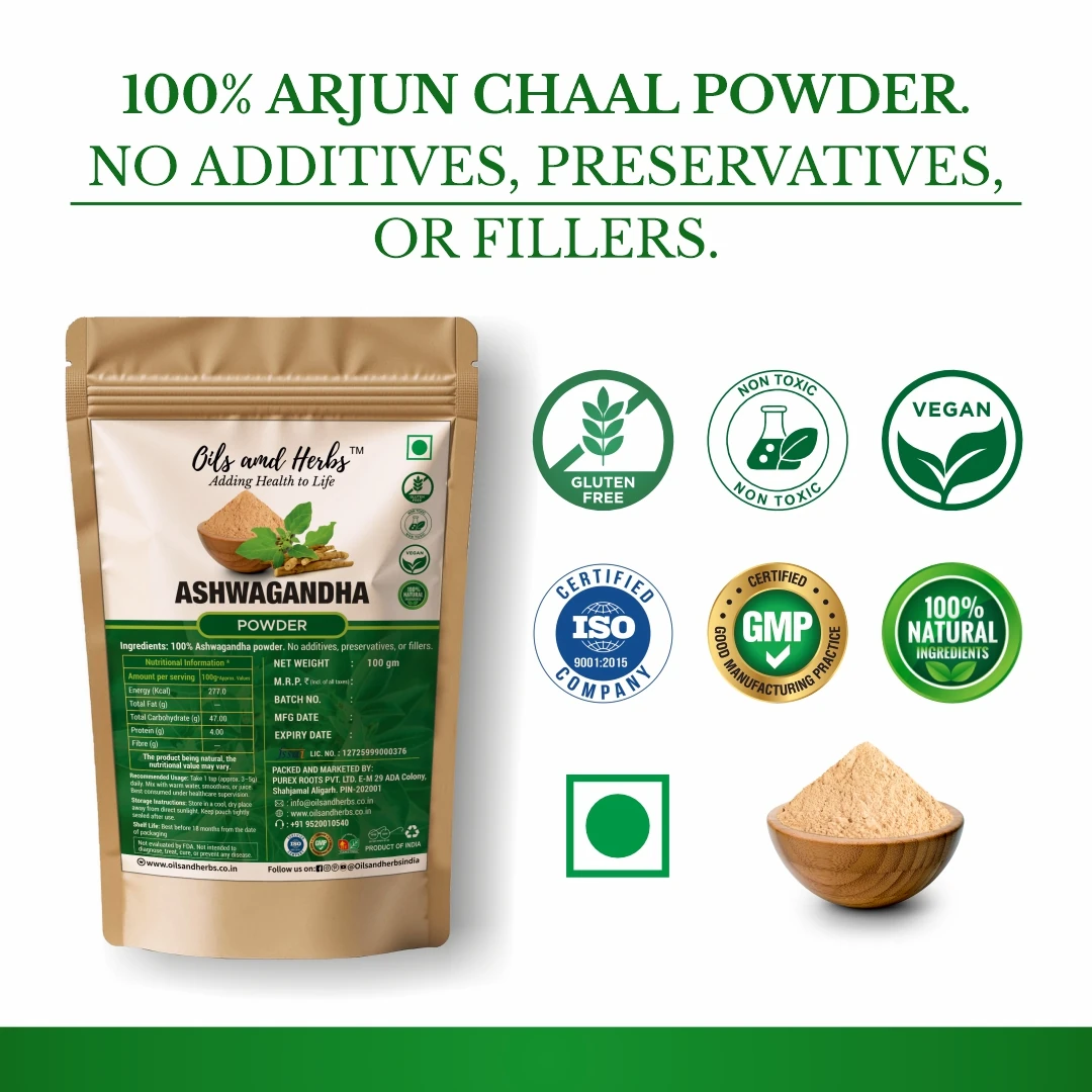 Ashwagandha Powder Natural Herbal Supplement for Stress Relief and Immunity - Image 3