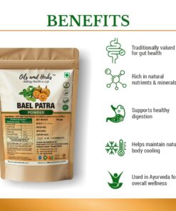 Alternative view of Bael Patra Powder Natural Herbal Supplement for Digestion and Wellness