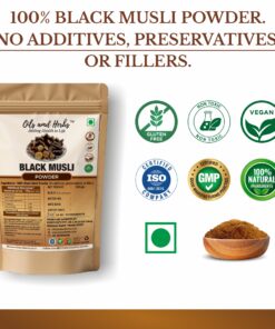 Alternative view of Pure Black Musli Powder – 100% Pure, Clean & Natural (Curculigo Orchioides)