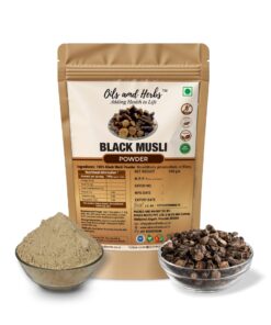 Pure Black Musli Powder – 100% Pure, Clean & Natural (Curculigo Orchioides)