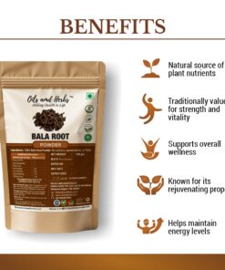 Alternative view of Bala Root Powder Natural Herbal Supplement for Strength and Vitality