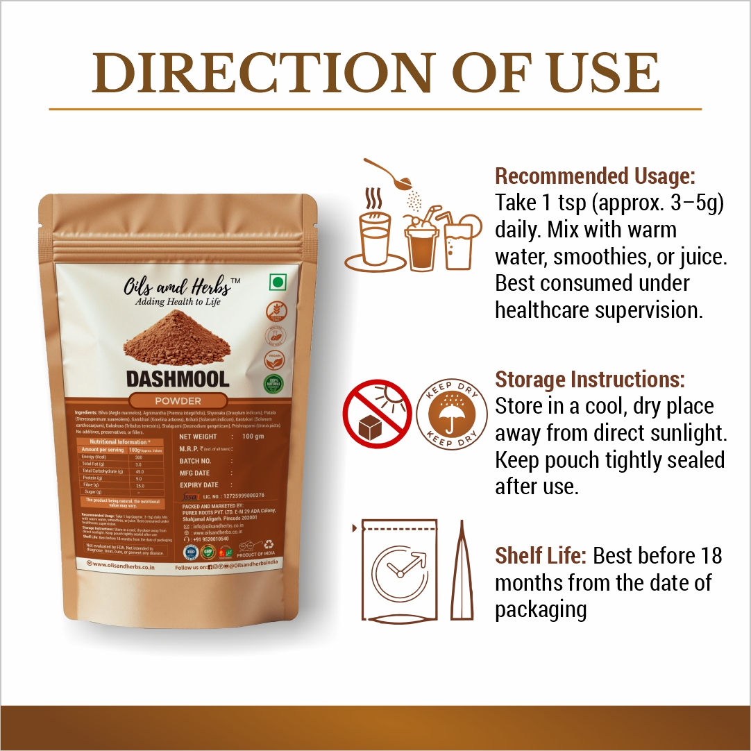 Dashmool Powder Natural Herbal Supplement for Joint and Overall Health - Image 3