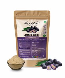 Jamun Seeds Powder Natural Herbal Supplement for Blood Sugar and Digestive Health