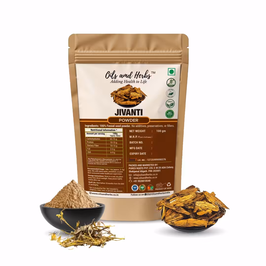 Jivanti Powder Natural Herbal Supplement for Immunity and Overall Wellness