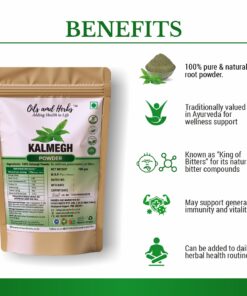 Alternative view of Kalmegh Powder Natural Herbal Supplement for Liver Health and Immunity