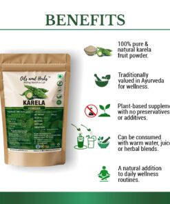 Alternative view of Karela Powder Natural Herbal Supplement for Blood Sugar and Digestive Health