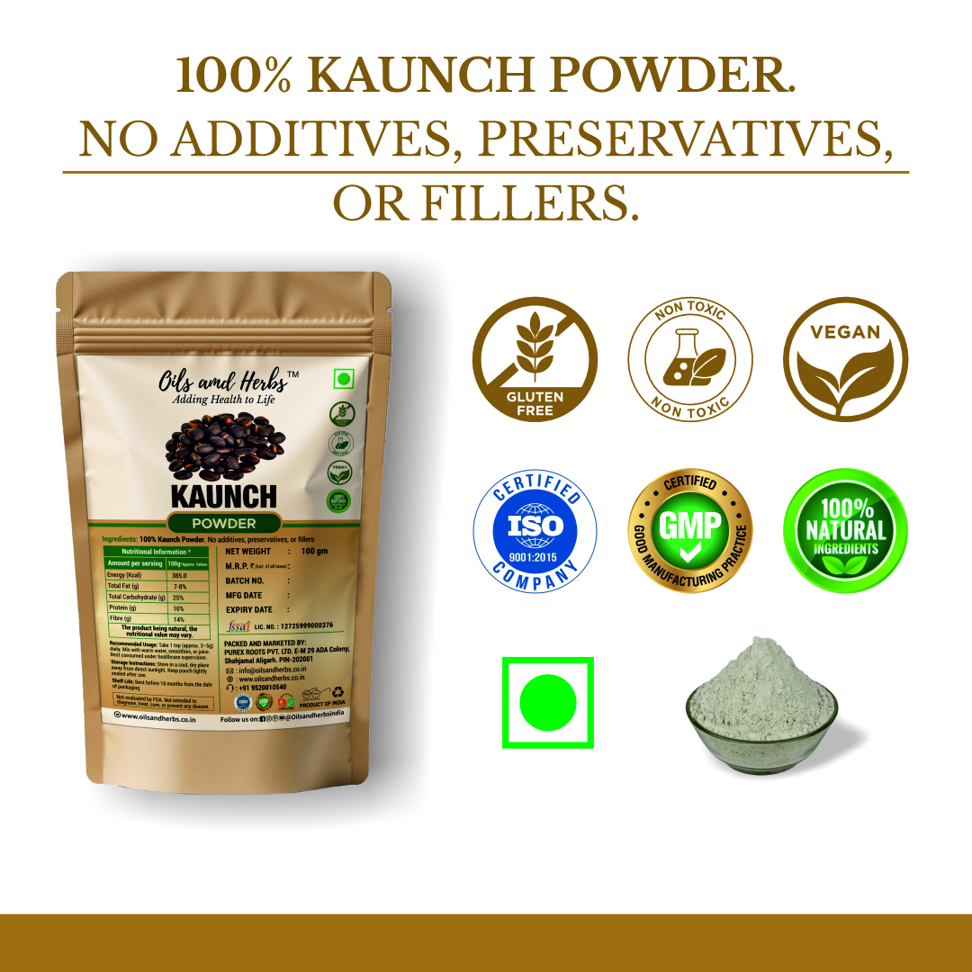 Kaunch Powder Natural Herbal Supplement for Strength and Vitality - Image 4
