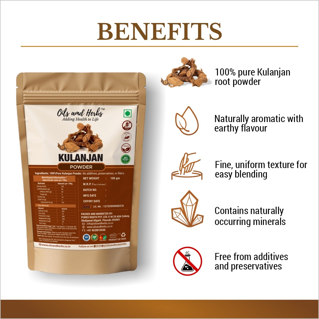 Kulanjan Powder Natural Herbal Supplement for Digestion and Respiratory Health - Image 2