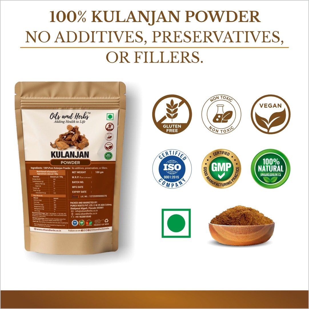 Kulanjan Powder Natural Herbal Supplement for Digestion and Respiratory Health - Image 3