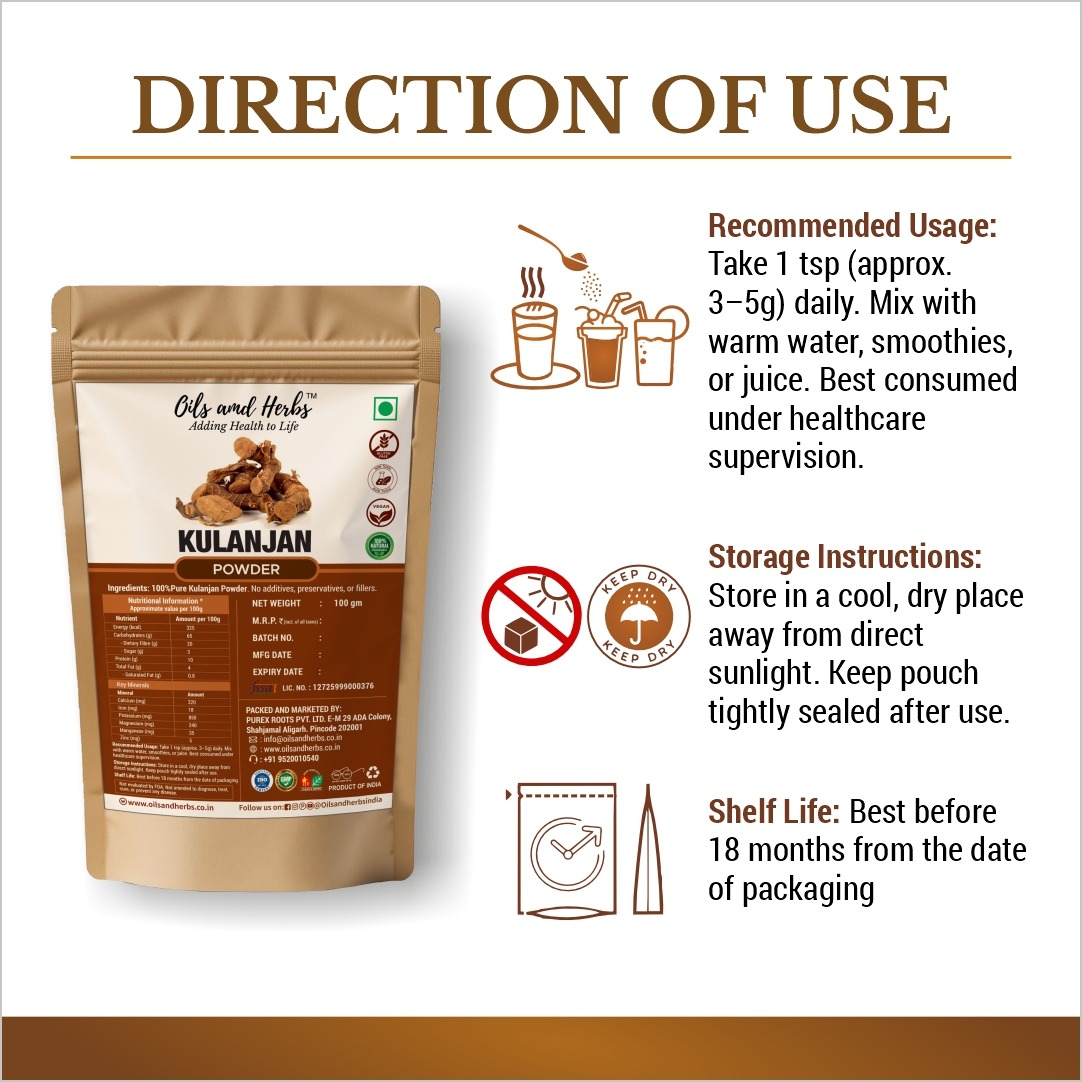 Kulanjan Powder Natural Herbal Supplement for Digestion and Respiratory Health - Image 4