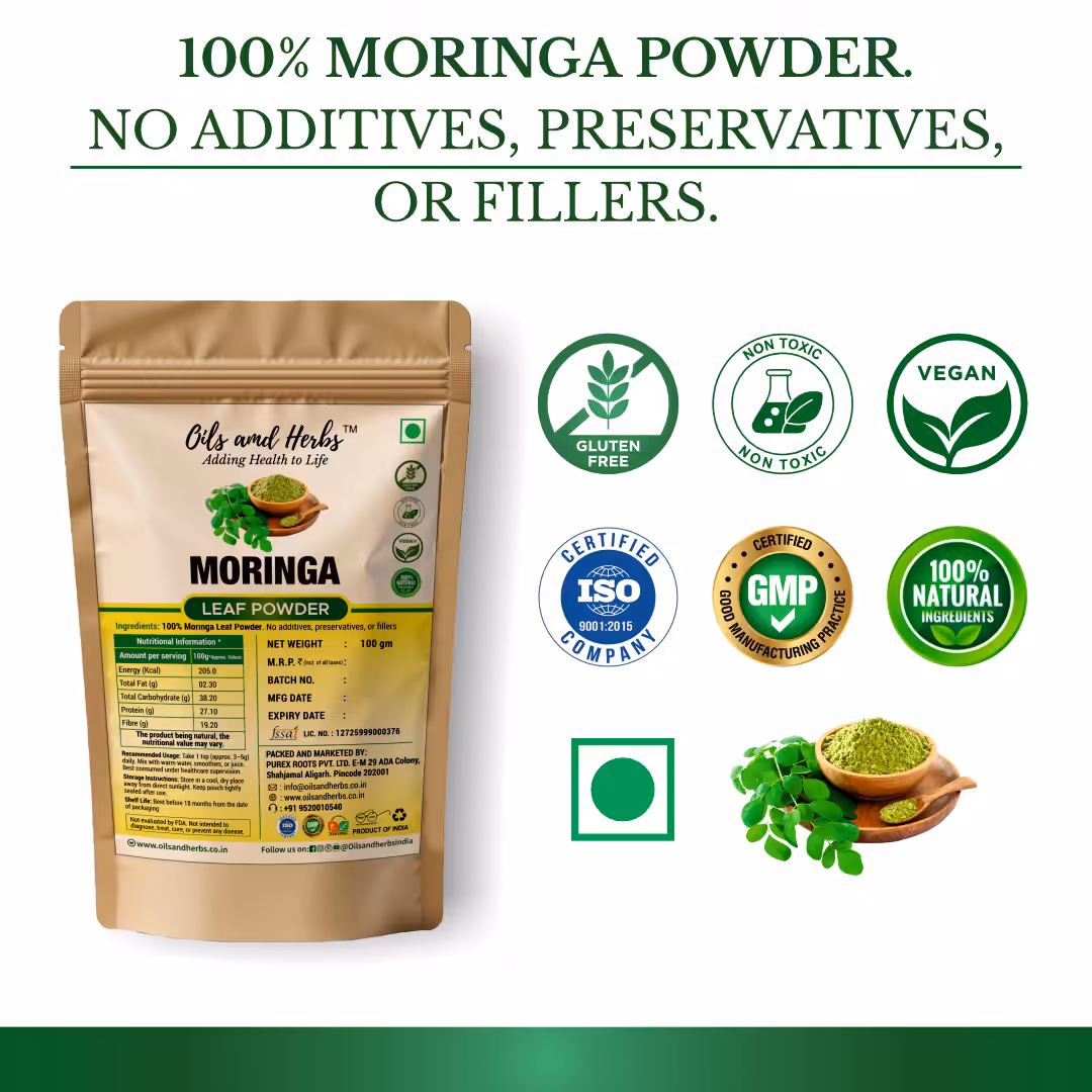Green Moringa Powder-100% Natural and pure - Image 4