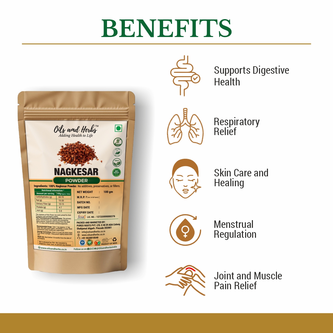 Pure Nagkesar Powder- Mesua ferrea - Ceylon Ironwood- 100% Pure, Clean and Natural - Image 3