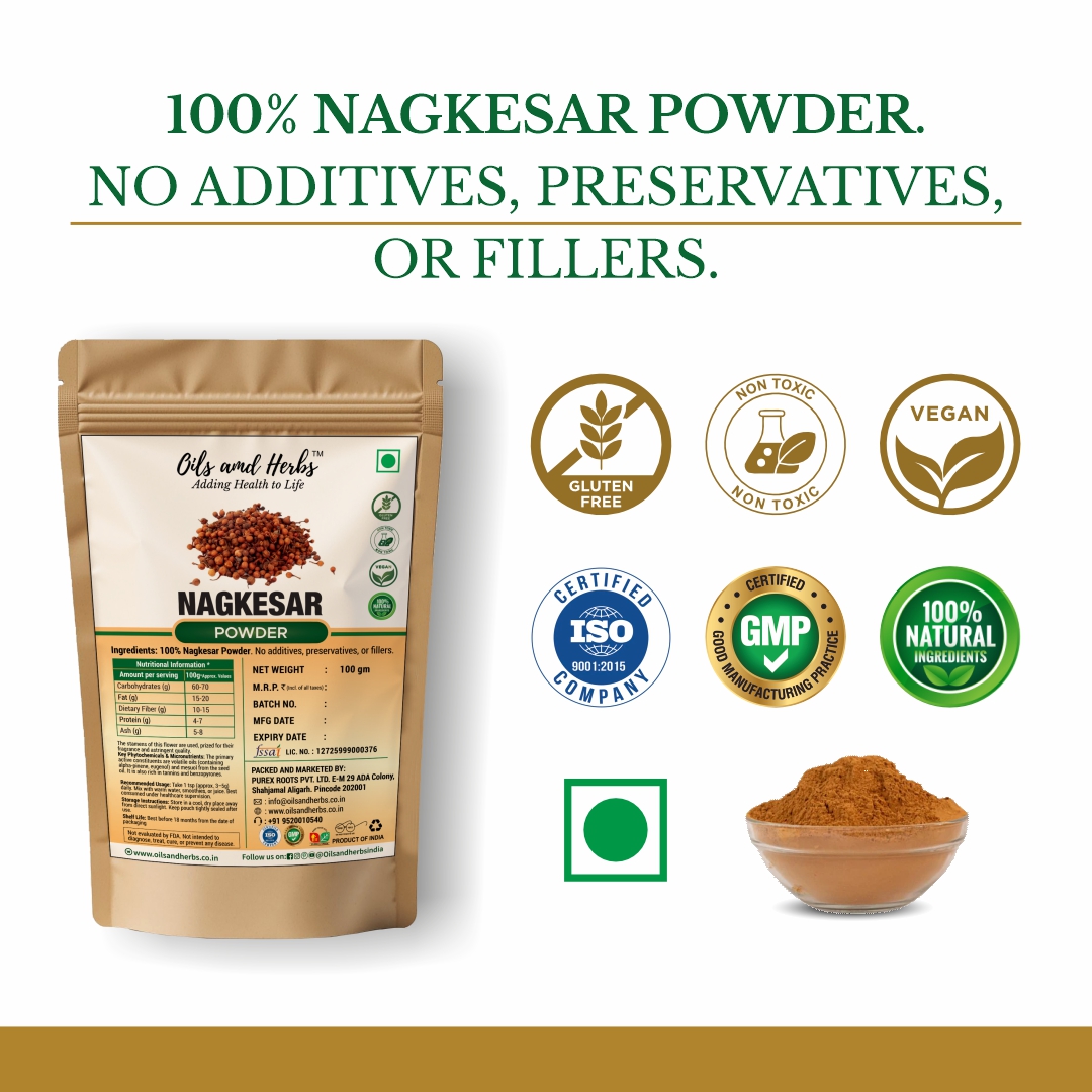 Pure Nagkesar Powder- Mesua ferrea - Ceylon Ironwood- 100% Pure, Clean and Natural - Image 4